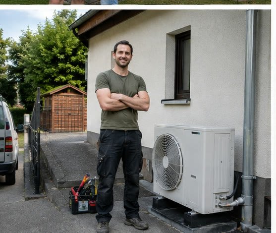 Fachgerechte Wärmepumpen-Montage – Wärmepumpe mit PV-Unterstützung — montiert durch geprüfte Partner